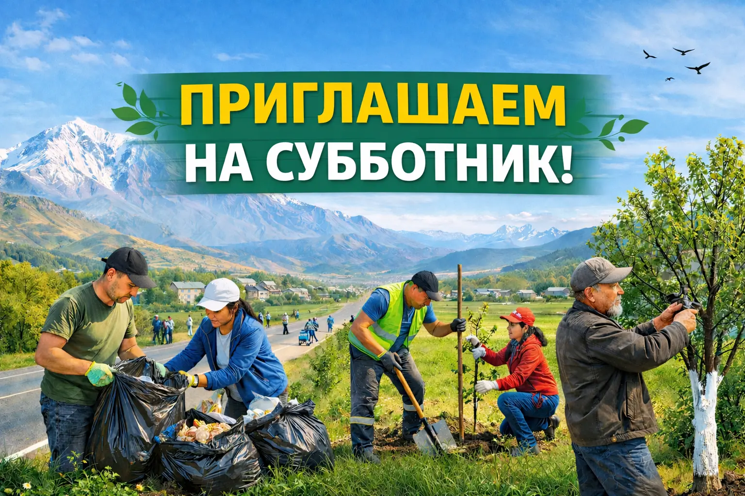 Community cleanup in rural hills (1)